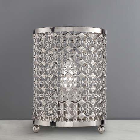 Moroccan Chrome Table Lamp