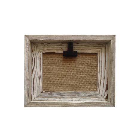 Natural Wooden Bulldog Clip Photo Frame