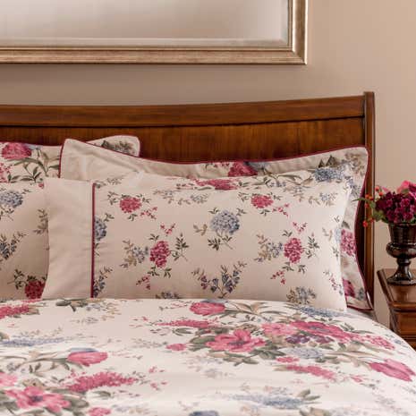 Dorma Lavinia Red Cuffed Pillowcase