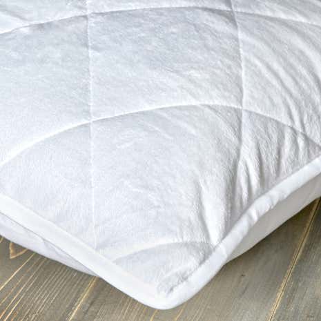 Plush Reversible Pillow Protector