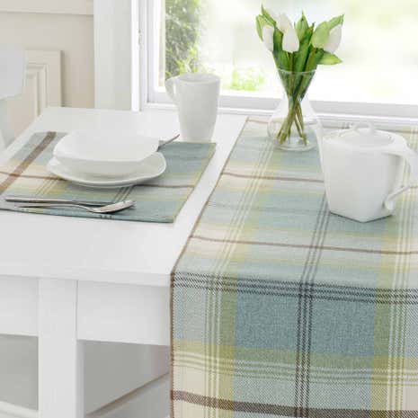 Highland Duck-Egg Check Runner