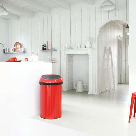 Brabantia Red 60 Litre Touch Bin