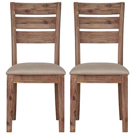 Harvey Acacia Pair of Dining Chairs