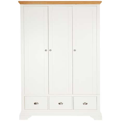 Eaton Cream Triple Wardrobe