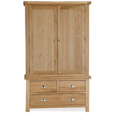 Oakley Oak Double Wardrobe