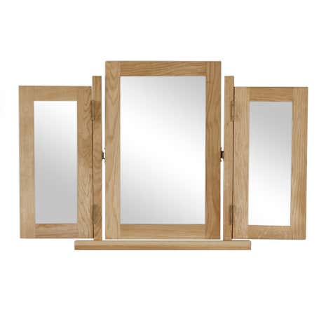 Oakley Oak Triple Vanity Mirror