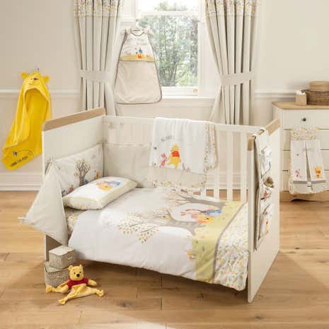 Disney Winnie the Pooh Nursery Cot Bed Duvet Cover Set