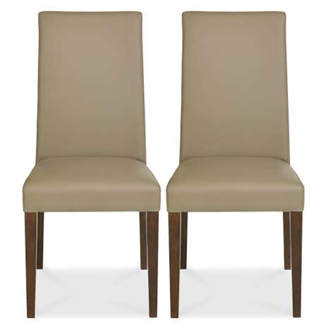Logan Walnut Pair of Taper Chairs