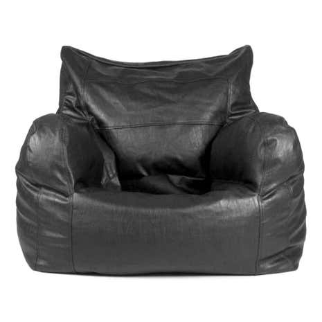 Black Leather Look Easy Seat