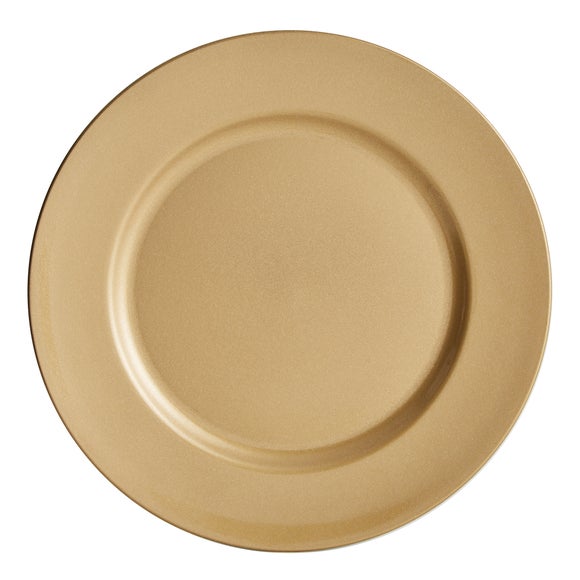 Gold Glitter Charger Plate