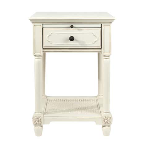 Dorma Juliette Ivory 1 Drawer Bedside Table