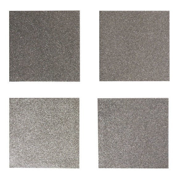 Set of 4 Glitter Coasters