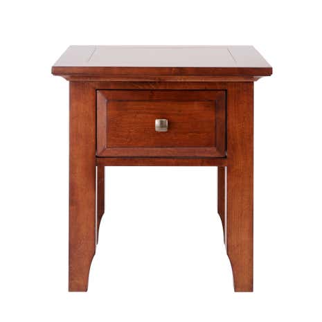 Brooklyn Dark Wood Lamp Table