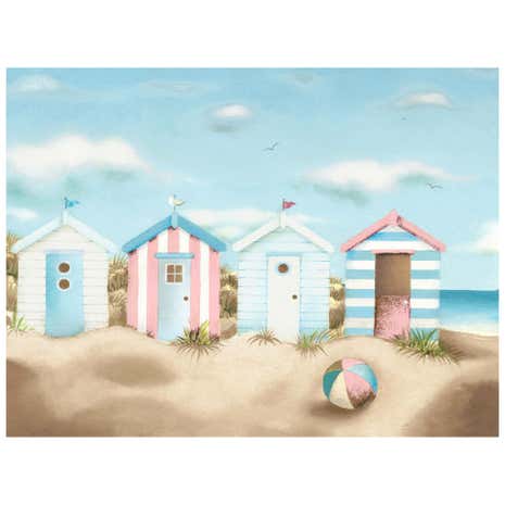 Beach Huts Canvas