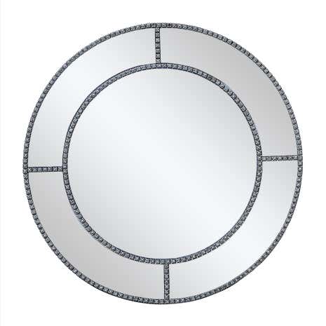Diamante Round Mirror
