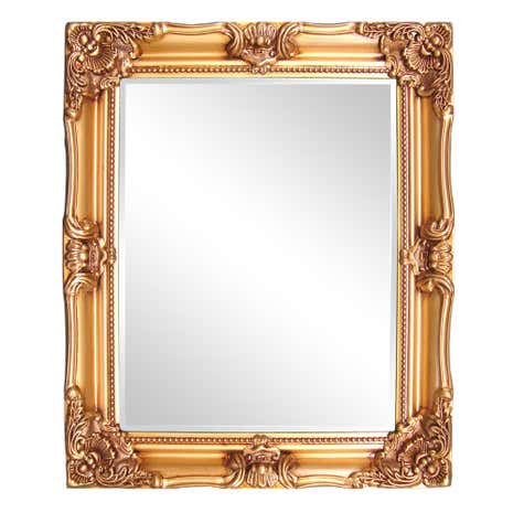 Gold Dorma Swept Bevelled Mirror