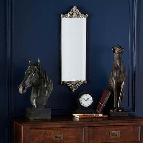 Silver Ornate Wall Mirror