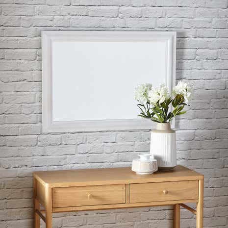 White Wooden Mirror