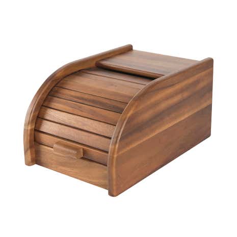 T&G Rolltop Acacia Breadbin