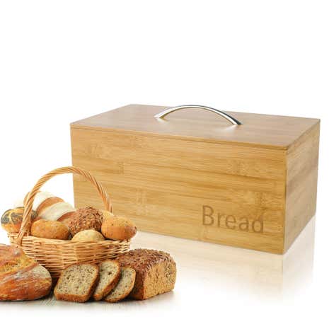 Bamboo Wooden Bread Bin