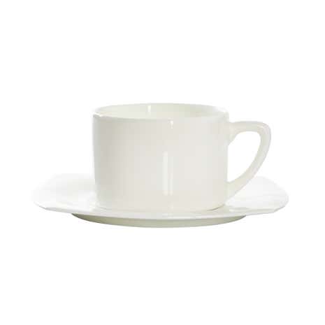 Dorma Cambridge White Cup & Saucer