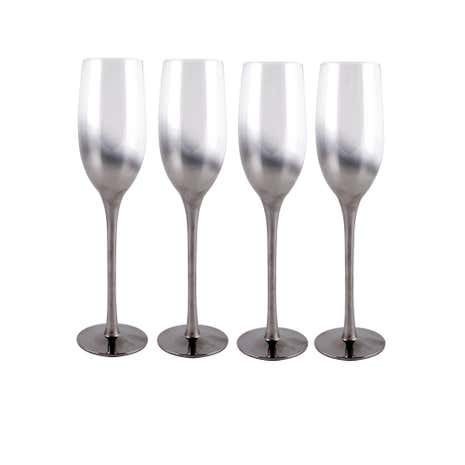 Set of 4 Hotel Ombre Champagne Flutes