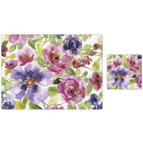 Set of 4 Meadow Placemats and Coasters