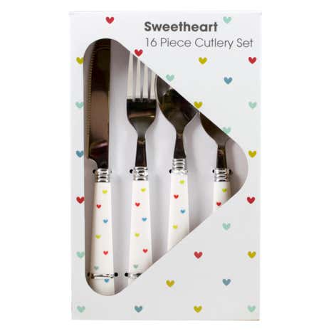 Sweethearts 16 Piece Cutlery Set