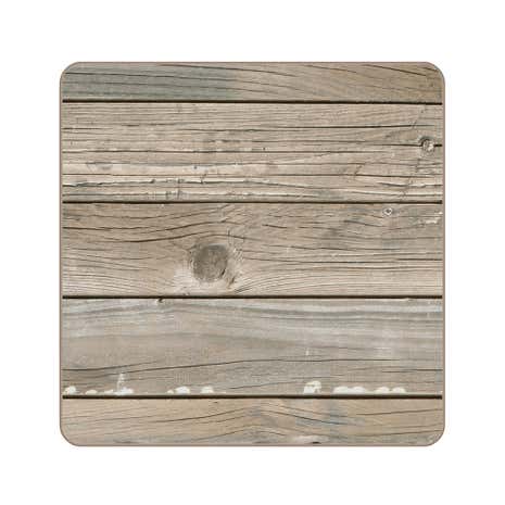 Set of Four Vintage Wood Coasters