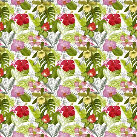 Floral PVC Fabric