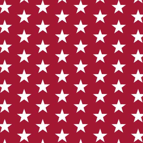 Red Stars PVC Fabric