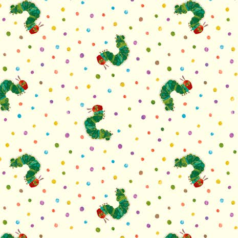 The Very Hungry Caterpillar Small Dots Fabric