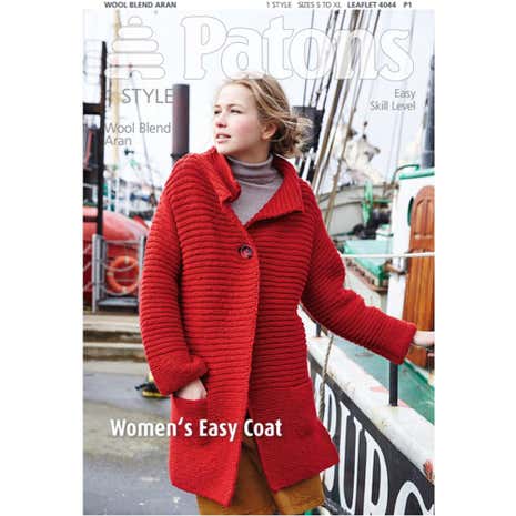 Patons Women's Easy Coat Knitting Book