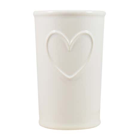 Country White Heart Tumbler