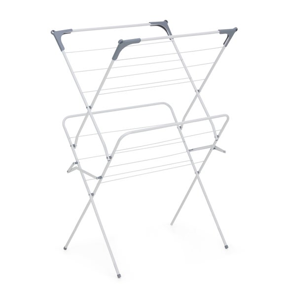 White 2 Tier Room Airer