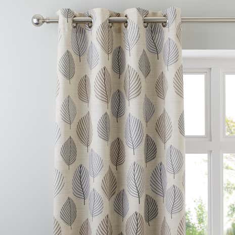 Regan Pebble Lined Eyelet Curtains