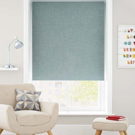 Verona Teal Blackout Roller Blind