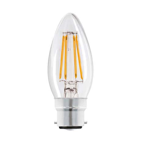 Dunelm 4W LED BC Filament Candle Bulb