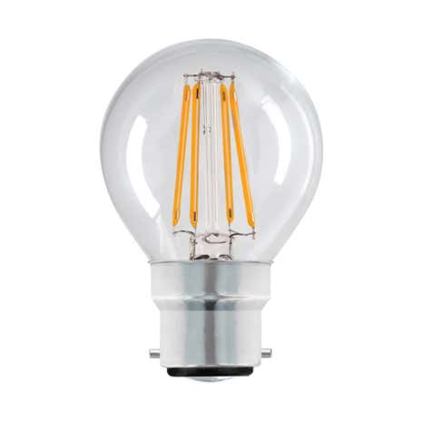 Dunelm 4W LED BC Filament Round Bulb
