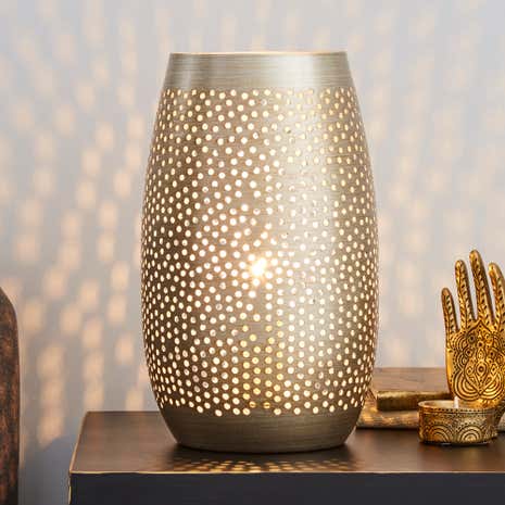 Spencer Pierced Metal Table Lamp