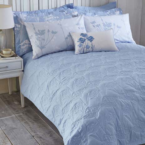 Bryony Blue Bedspread