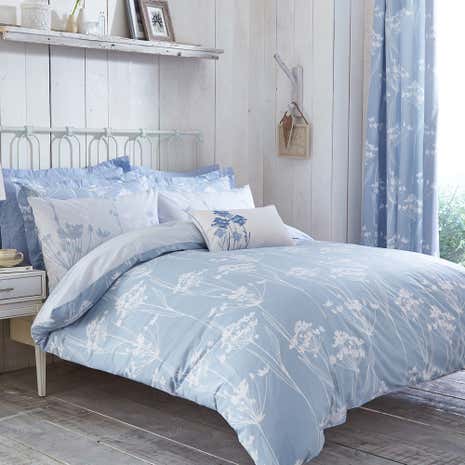 Bryony Blue Duvet Cover and Pillowcase Set