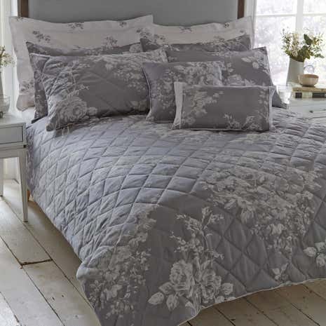 Laura Grey Jacquard Bedspread