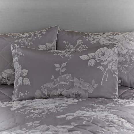 Laura Grey Jacquard Housewife Pillowcase