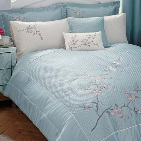 Misaki Duck Egg Bedspread