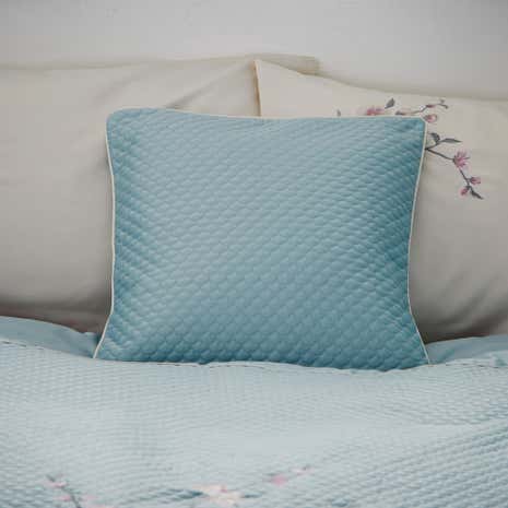 Misaki Duck Egg Square Cushion