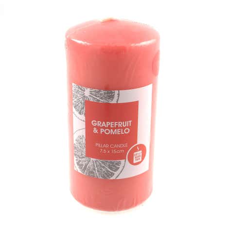 Grapefruit and Pomelo Pillar Candle