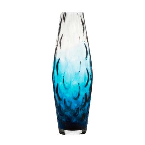 Hotel Blue Ombre Optic Vase
