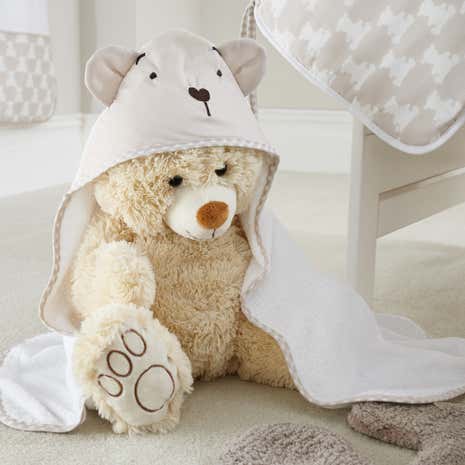 Archie Bear Nursery Cuddle Robe and Mitt