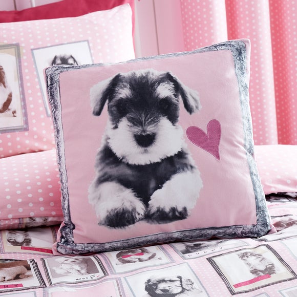 Fluffy Friends Pink Cushion
